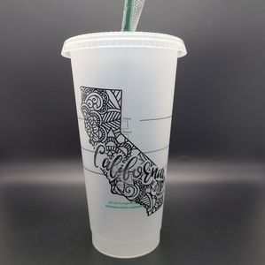 Starbucks custom reusable state mandala  cup